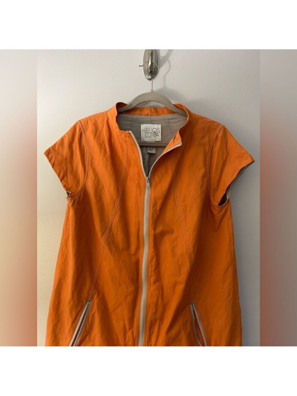 Helios & Luna Orange Zip-Up Jacket